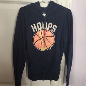 Like new JUSTICE basketball zip up